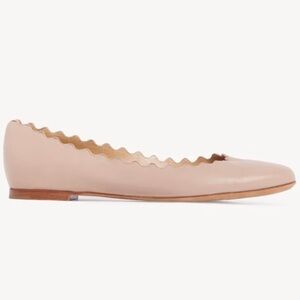 Chloe Lauren Ballerina Flat Scalloped Edge
